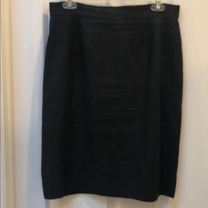 Chanel linen straight skirt
